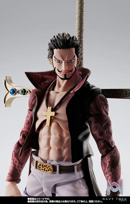 BANDAI – One Piece S.H.Figuarts Dracule Mihawk Hawkeye (Licensed)