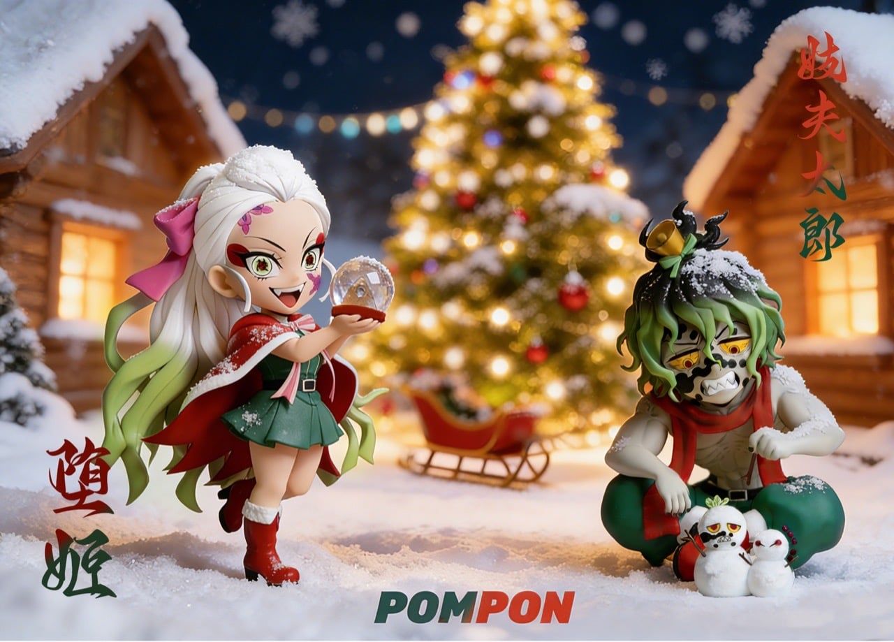 Daki & Gyutaro - Kimetsu No Yaiba - PomPon Studio resin statue Pompon studio anime figure