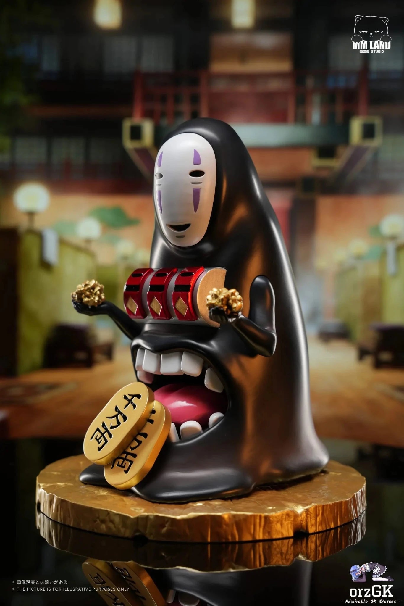 MMLAND Studio - No - Face with a Money - Spitting Machine Spirited Away resin statue Navy Toys anime figure