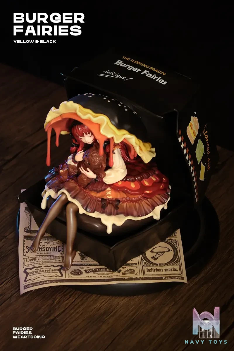 WeArtDoing Studio – Original The Sleeping Beauty-Burger Fairies- Yellow & The Sleeping Beauty-Burger Fairies-Black (Licensed)