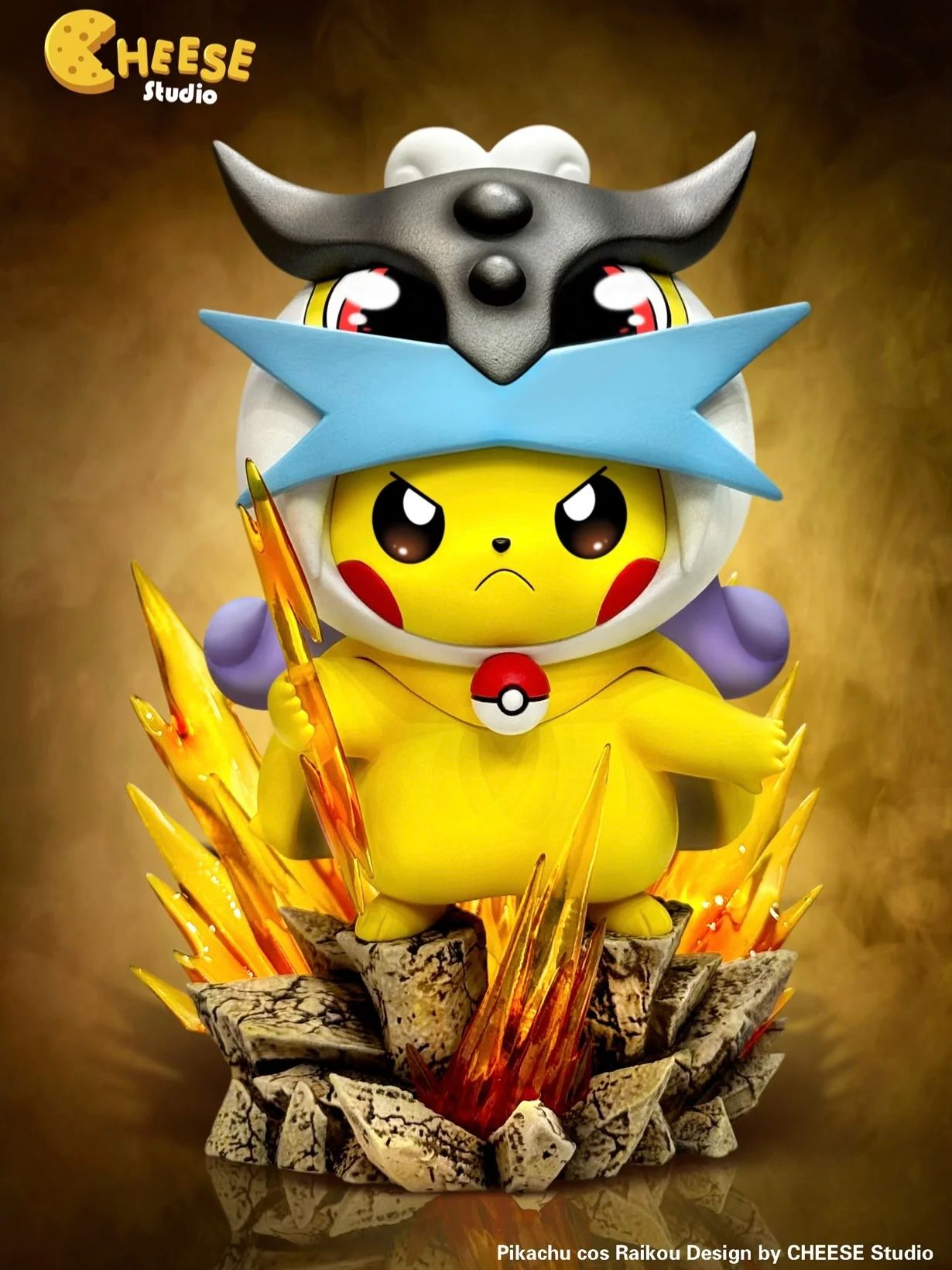 Pikachu Cosplay Three sacred - Pokemon - Cheese Studio resin statue Cheese Studio anime figure