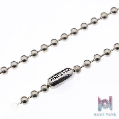 Raven Studio (silver jewelry) – “Bound” 4mm Satan Goat Skull Ball Bracelet Original
