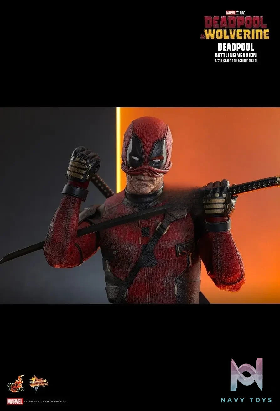 Hottoys – Marvel Deadpool & Wolverine Deadpool (Battling Version) MMS782 (Licensed)