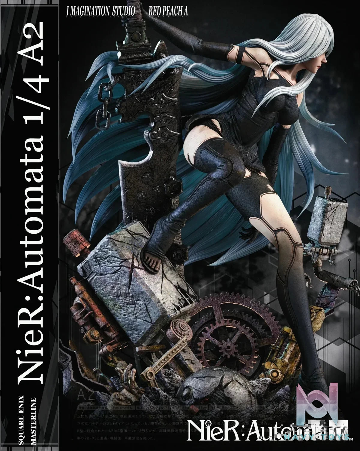 Imagination Studio & Red Peach A Studio - NieR:Automata A2 resin statue Navy Toys anime figure