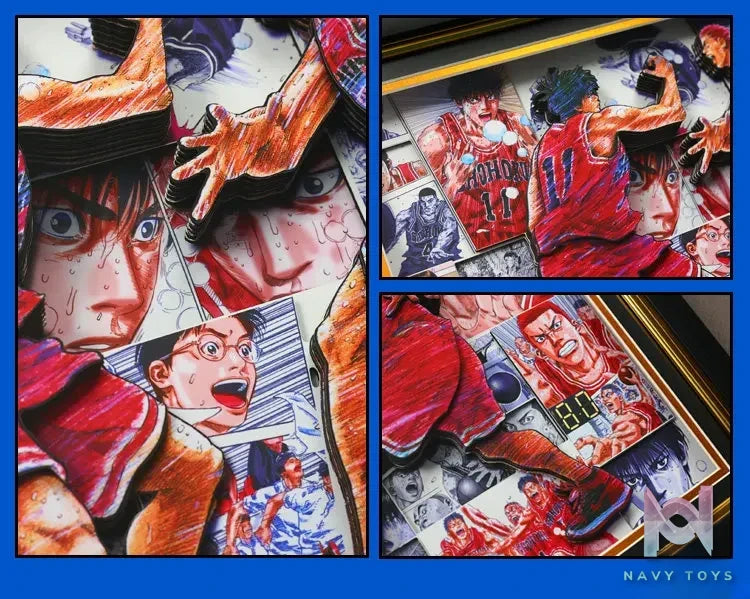 Yu Zhi Jiang Studio – Slam Dunk Multiple Characters Series #4 3D Decorative Painting Slam Dunk
