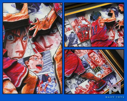 Yu Zhi Jiang Studio – Slam Dunk Multiple Characters Series #4 3D Decorative Painting Slam Dunk