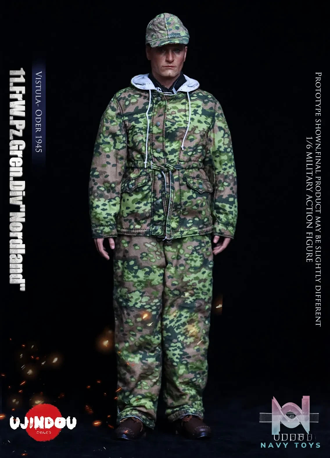 UJINDOU – 1/6 WWII 11. FrW. Pz. Gren. Div “Nordland”, Vistula – Oder 1945 UD9051 (Licensed)