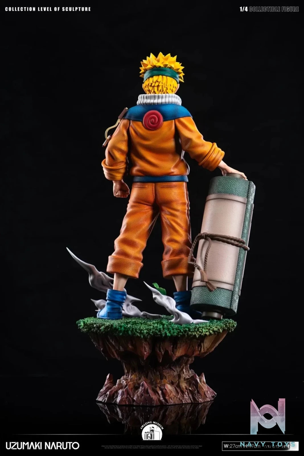 Amazing Museum Studio - Naruto Childhood Door God Series 1 Uzumaki Naruto resin statue Navy Toys anime figure