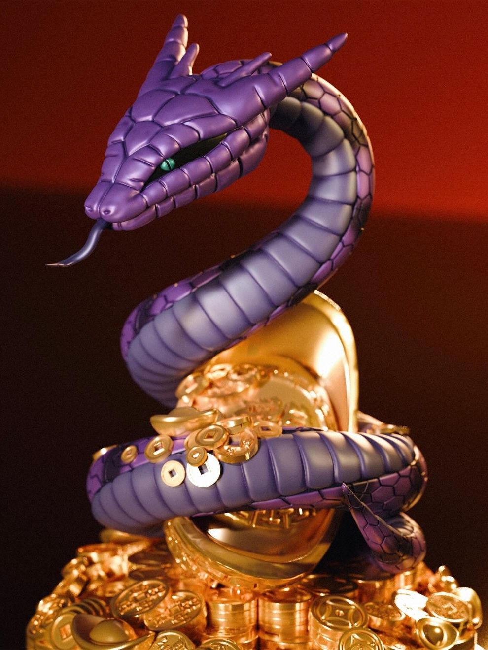 Manda Auspicious Serpent Brings Blessings - Naruto - NINJA Studio resin statue Ninja Studio anime figure