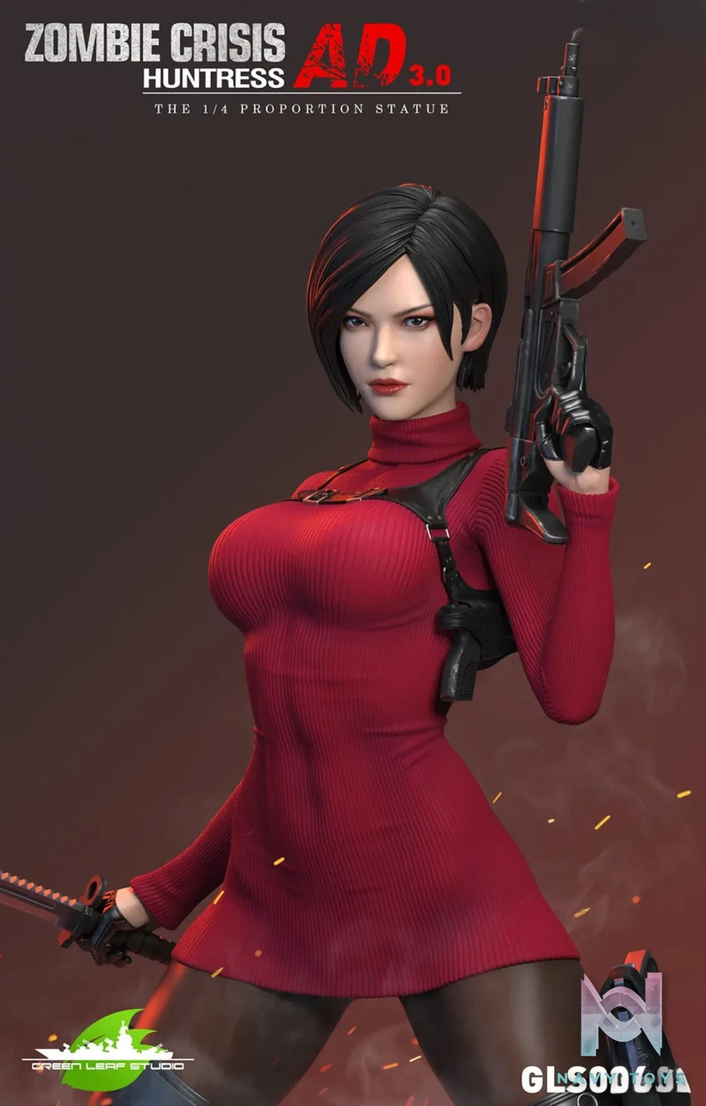 Green Leaf Studio – Zombie crisis 4 REMAKE – Huntress “AD” 3.0 statue