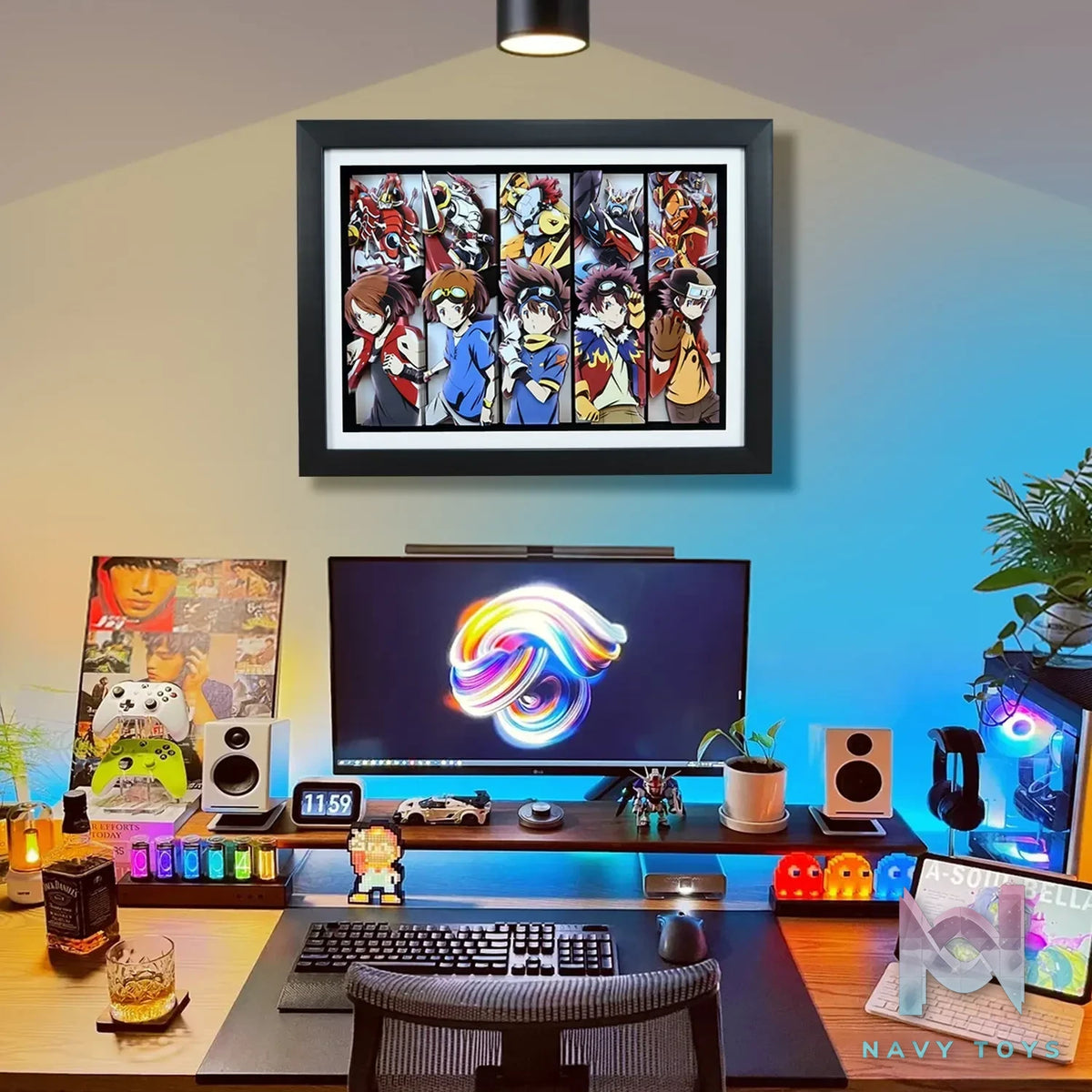 KALA HOME Studio – Digimon Multiple Characters #06 3D Decorative Painting Digimon
