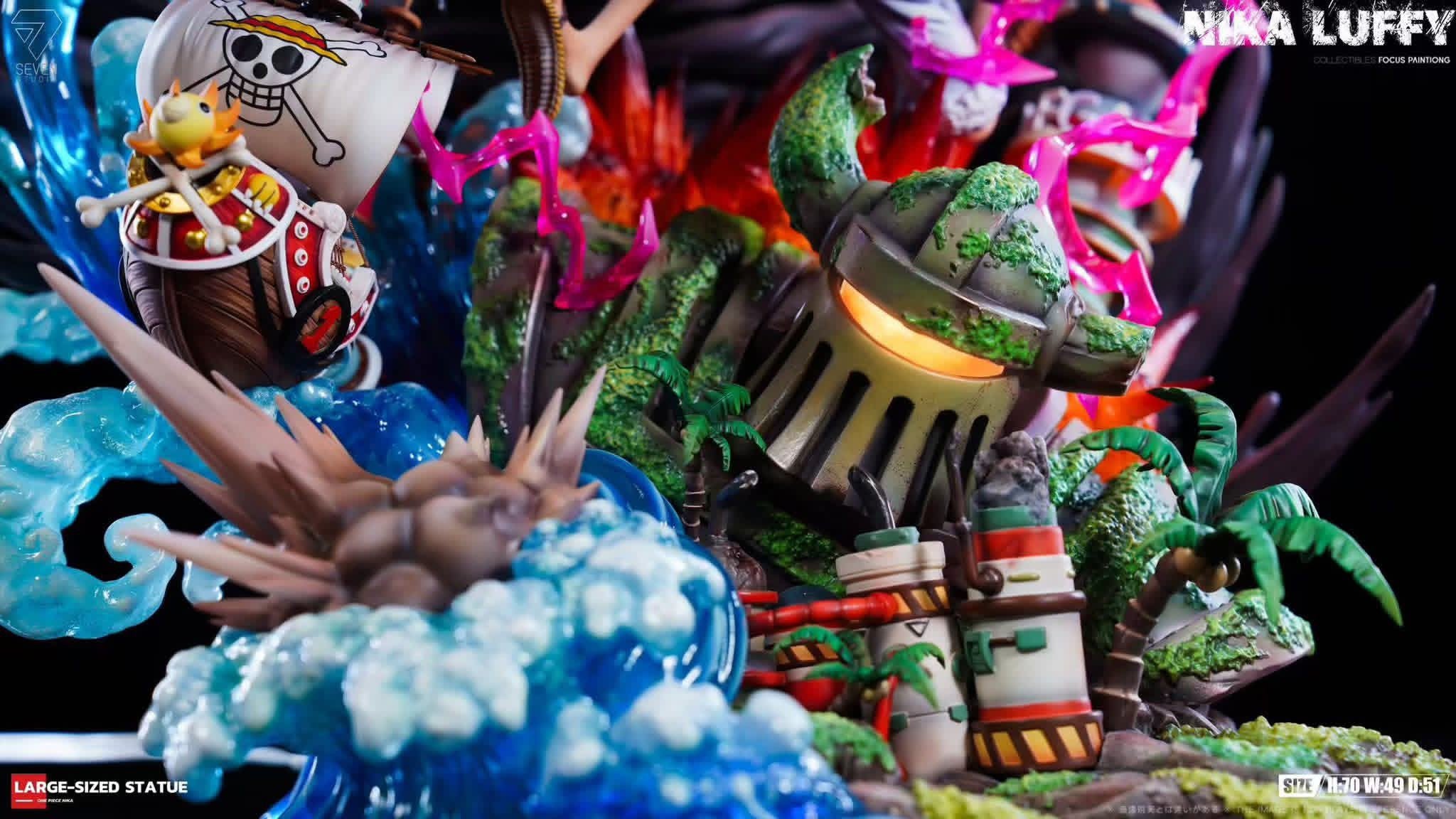 Luffy Nika resin statue Seven studio anime figure