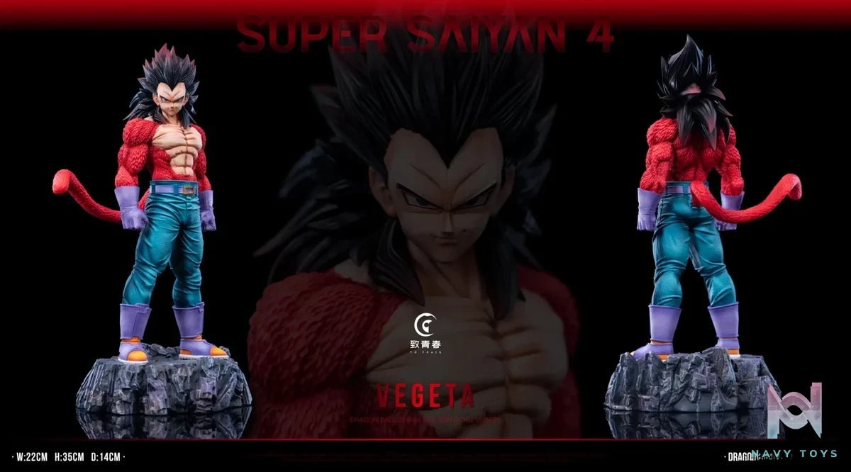 To youth Studio - Dragon Ball Super Saiyan 4 Son Goku & Vegeta resin statue Navy Toys anime figure