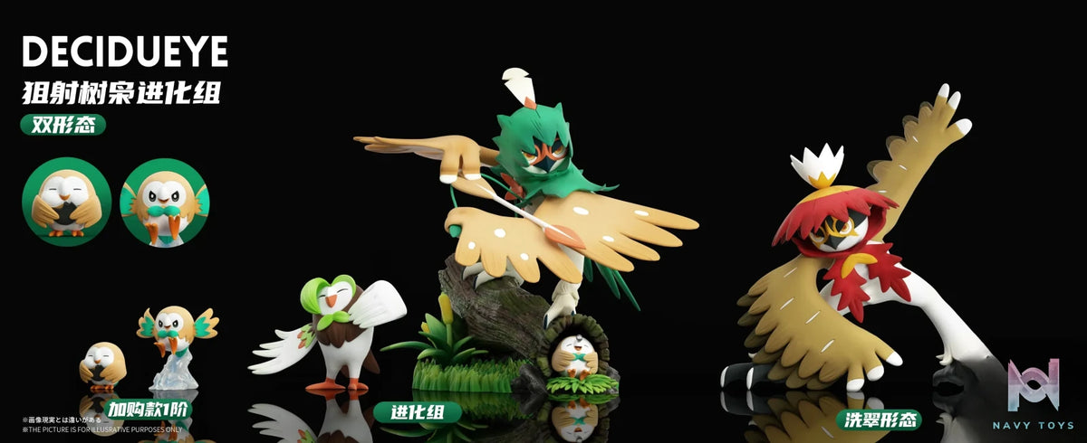 Wonder Studio – Pokémon Decidueye Evolution Group