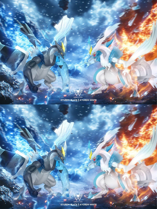 Black and White Kyurem - Pokemon - Wonder Studio resin statue Wonder Studio anime figure