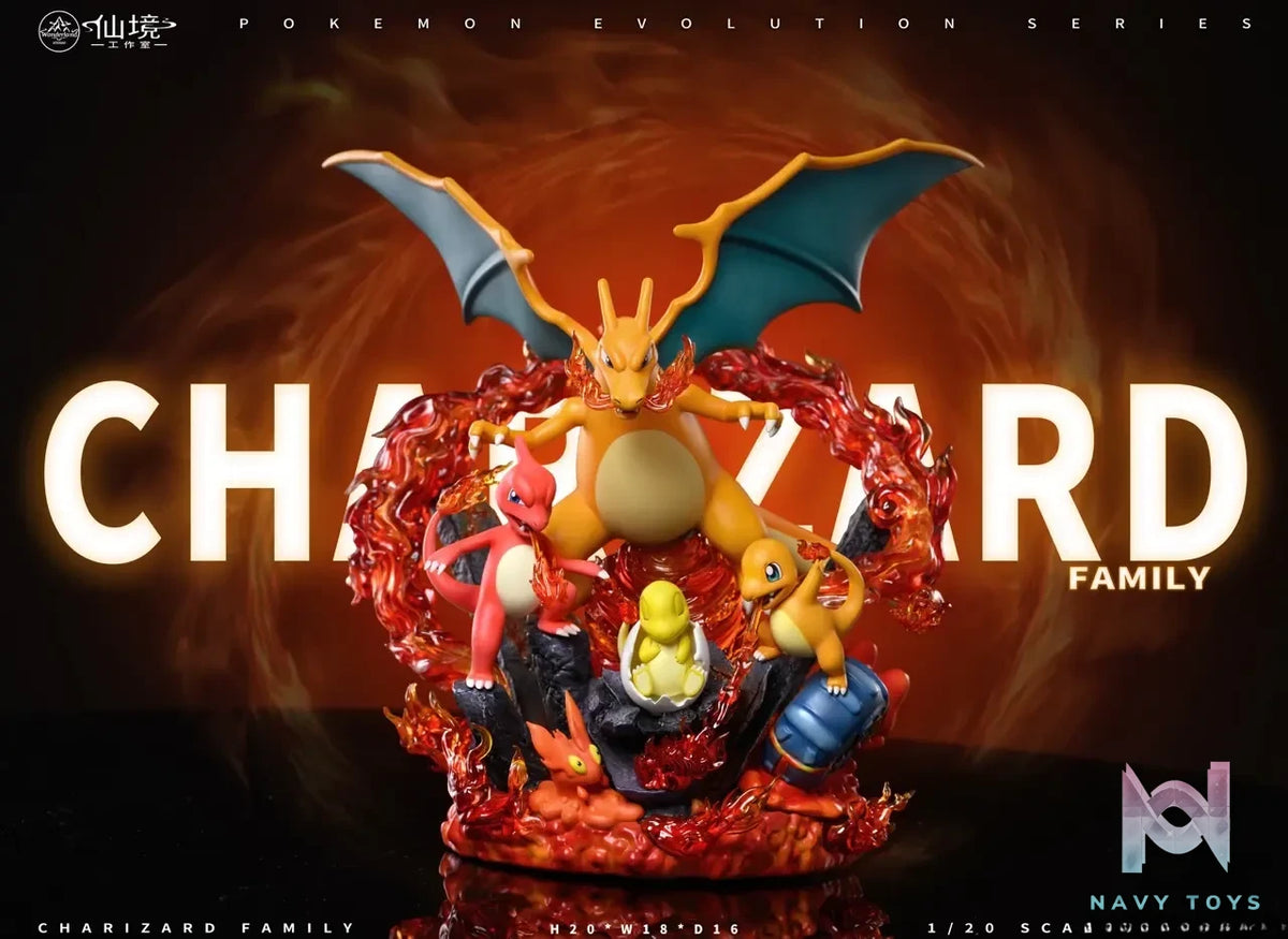 Wonderland Studio – Pokémon Evolution Series #2 Charizard Family