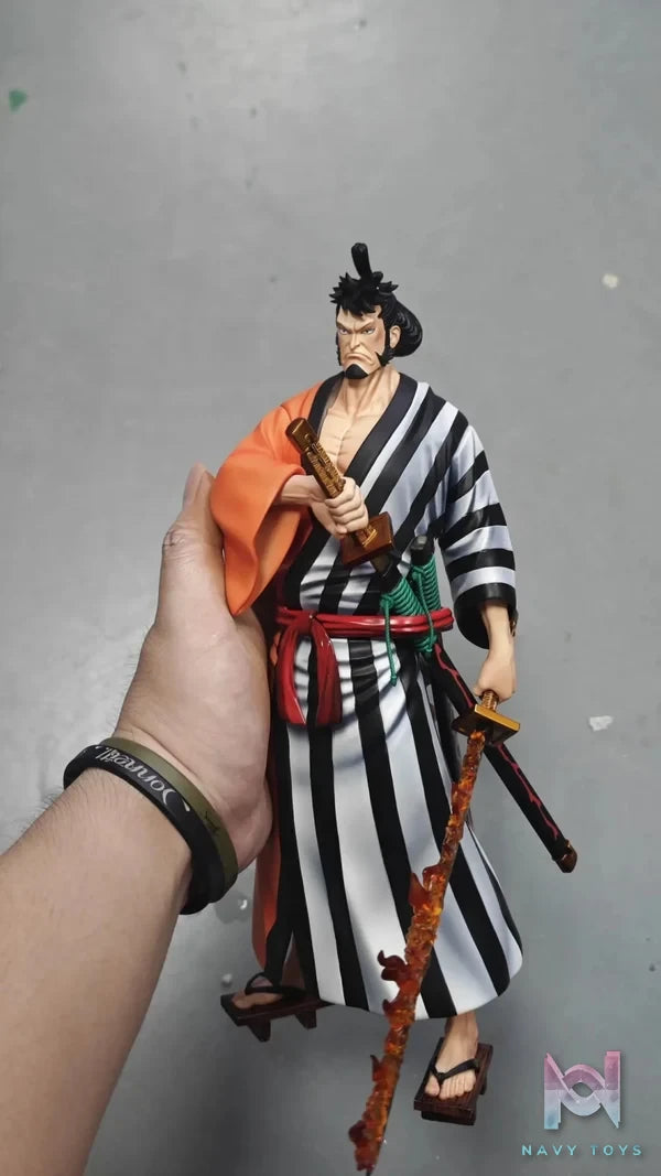 Ghost Studio X Long Hu Studio - Nine Red Scabbards 1 Kin'emon One Piece resin statue Navy Toys anime figure