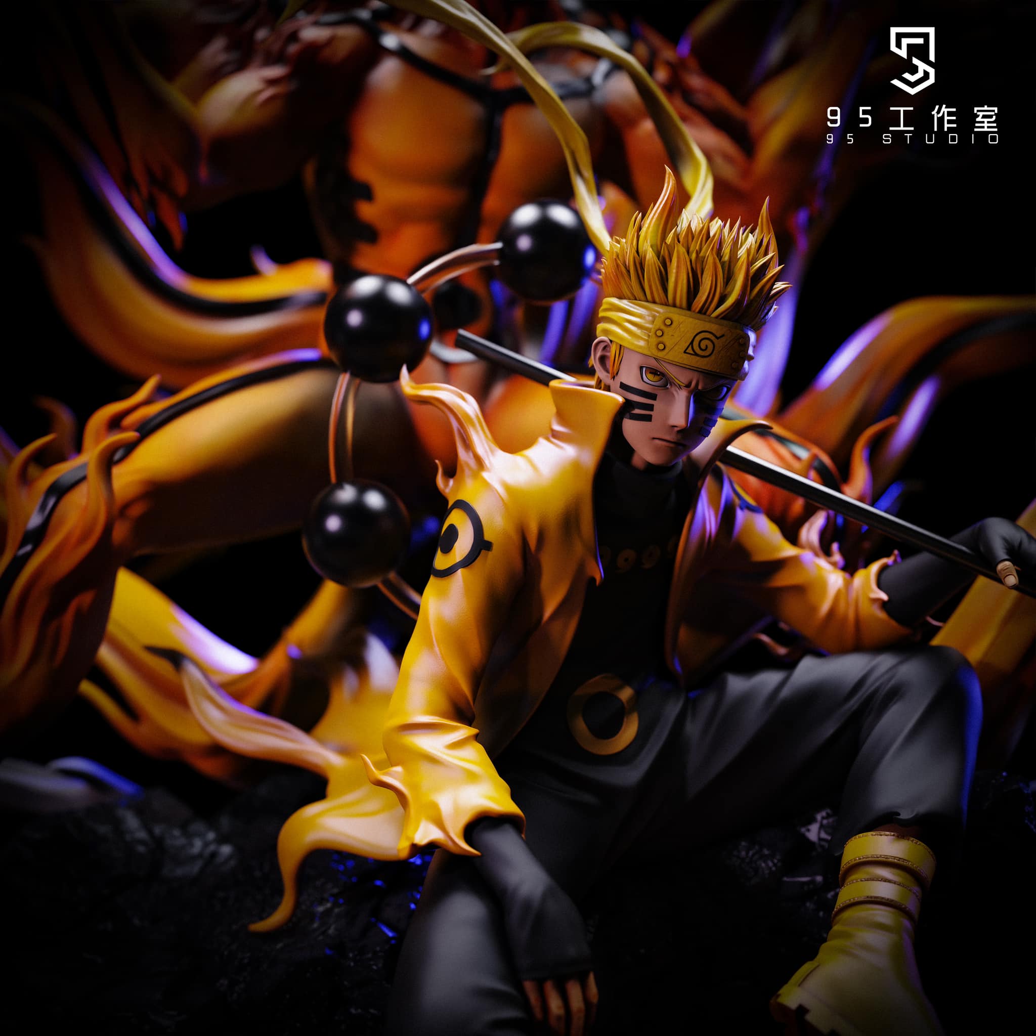Naruto and Kurama - Naruto - 95 Studio resin statue 95 Studio anime figure