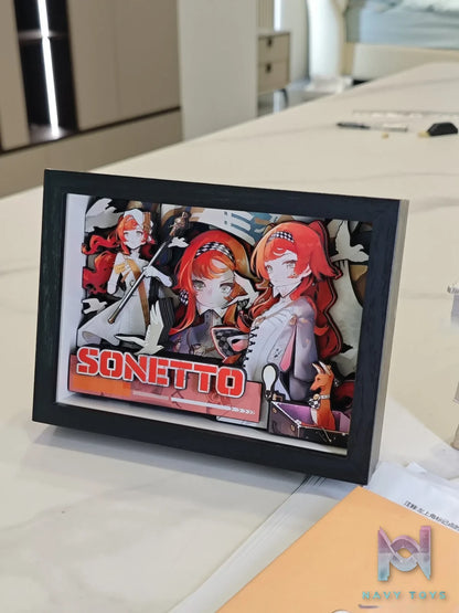 Yu Zhi Jiang Studio – Hissabeth X Sonetto 3D Decorative Painting Reverse: 1999