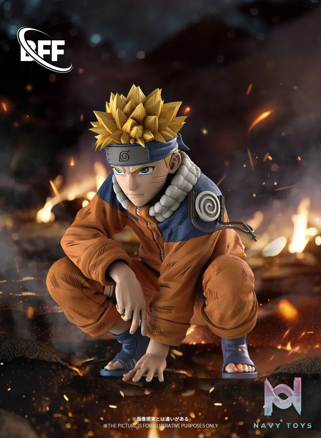 BFF studio – Naruto Crouching Uzumaki Naruto