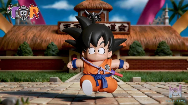 TOR Studio - WCF Little Goku Series 001 Running Little Goku Dragon Ball resin statue Navy Toys anime figure