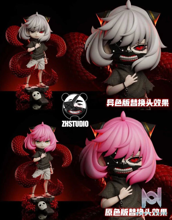 Anya cos Kaneki Ken resin statue zh studio anime figure