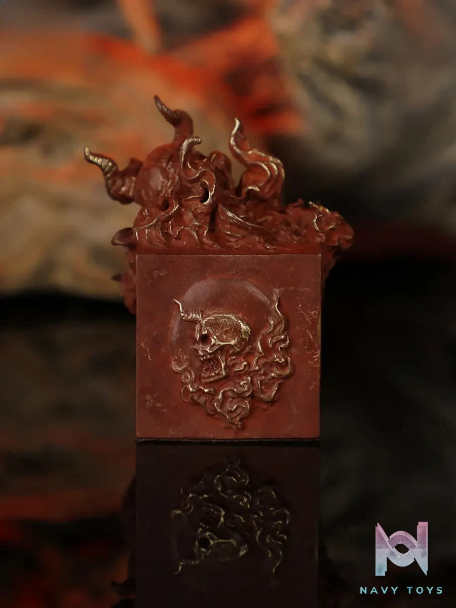 Manas SUM – Fan Zai “Flame Demon Seal” Weird Sealing Series Original Design Cast Bronze Decoration (Licensed)