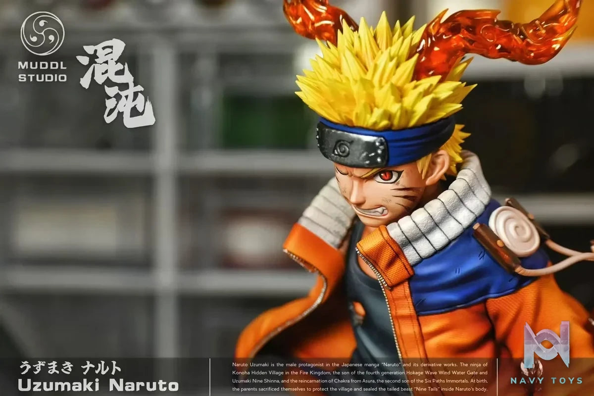 MUDDL Studio - Naruto Final Valley Battle Naruto Uzumaki resin statue Navy Toys anime figure