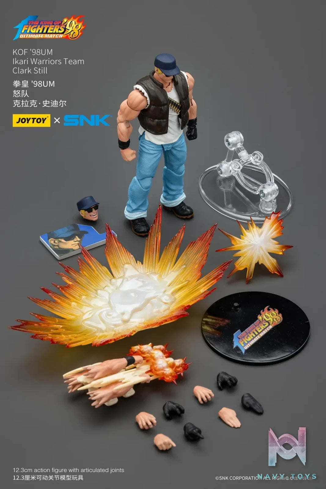 JOYTOY – 1/18 The King of Fighters 98 UM Ikari Team Leona Heidern & Ralf Jones & Clark Still JT01703 JT01710 JT01727 (Licensed)