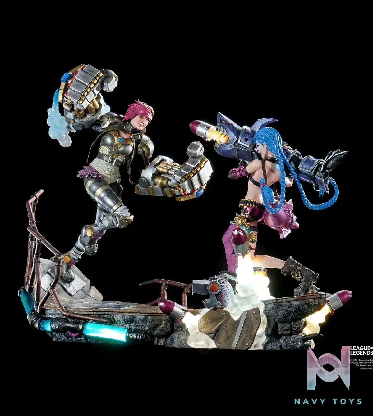 PureArts Studio – LEAGUE OF LEGENDS JINX & VI 16 SCALE STATUE BUNDLE (Licensed)