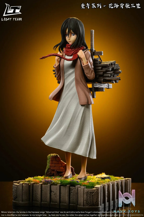 Light Team Studio – Attack on Titan Childhood Series Vol.2 – Mikasa Ackerman with Firewood in Flower Field