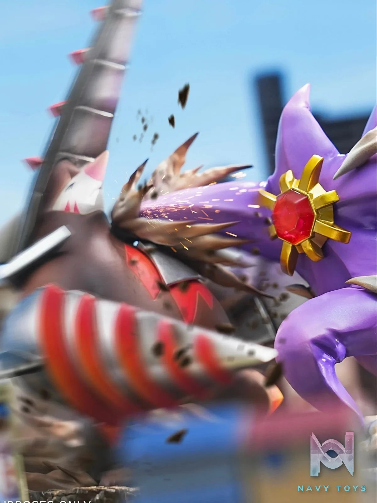 MEGA Starmie VS MEGA Excadrill - Pokémon - MG Studio resin statue mg studio anime figure