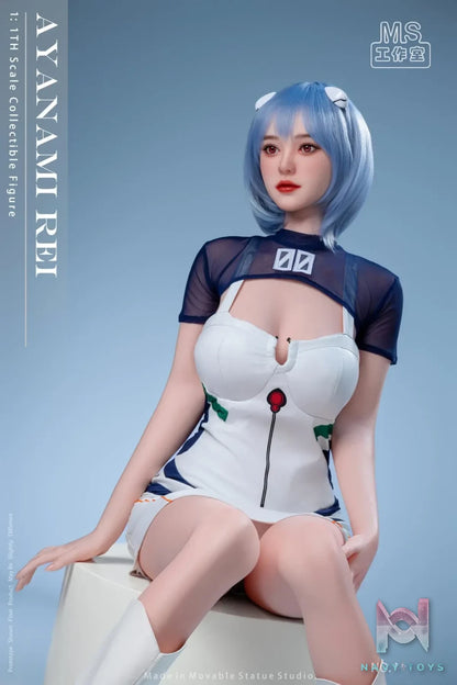 Movable Statue Studio – Neon Genesis Evangelion Realistic Anime 01 Rei Ayanami Fan Version MS-002A 1:1 Scale Life Size Figure