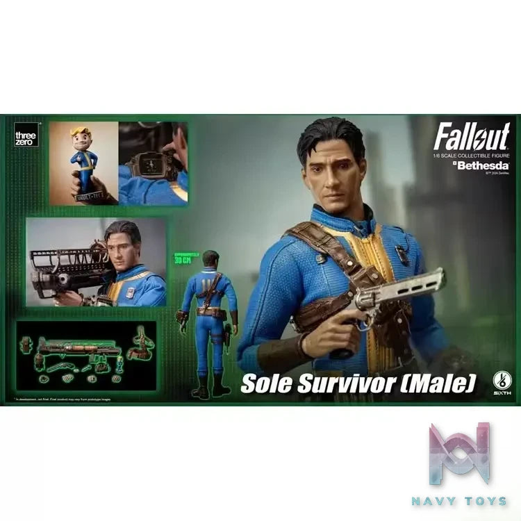 Threezero Studio – Original Fallout Series Sole Survivor Male 3Z05410W0 (Licensed)