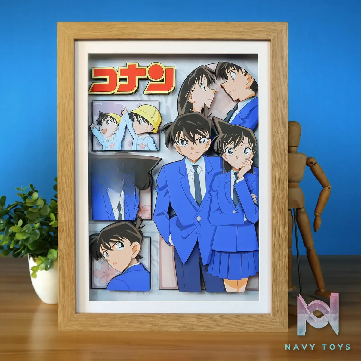 KALA HOME Studio – Shinichi Kudo X Ran Mouri 3D Decorative Painting Detective Conan