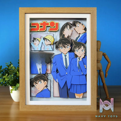KALA HOME Studio – Shinichi Kudo X Ran Mouri 3D Decorative Painting Detective Conan