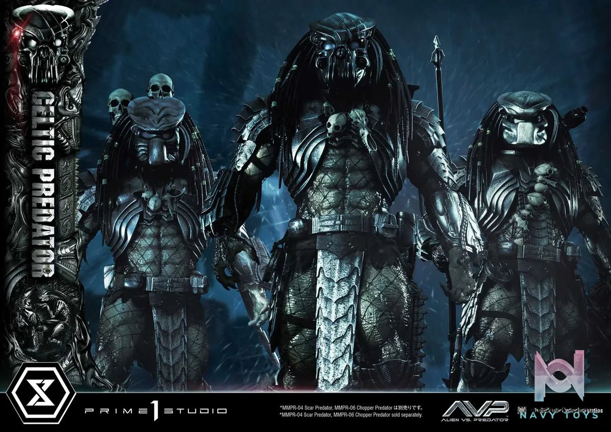 Prime 1 Studio Museum Masterline Alien vs. Predator Celtic Predator MMPR-05 MMPR-05S