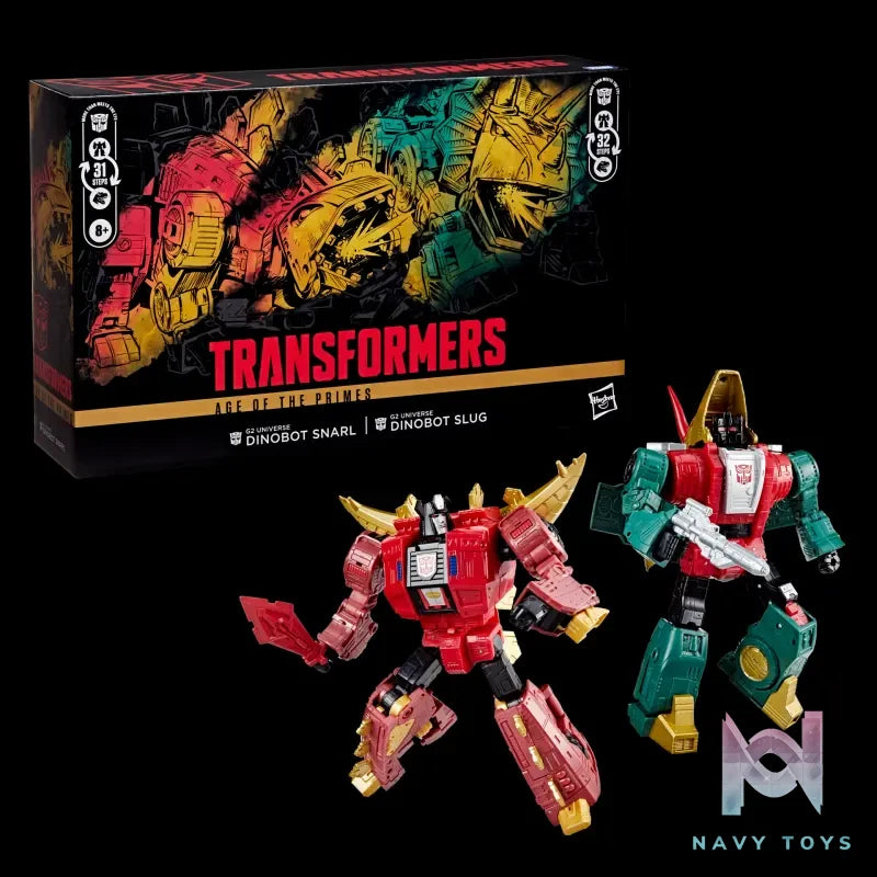 Hasbro Studio – Transformers Age of the Primes Leader Class – G2 Universe SNARL and SLUG (Licensed)