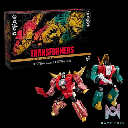 Hasbro Studio – Transformers Age of the Primes Leader Class – G2 Universe SNARL and SLUG (Licensed)