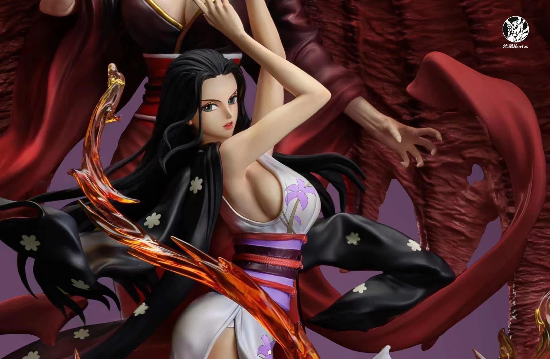 Nico Robin resin statue burning wind studio anime figure