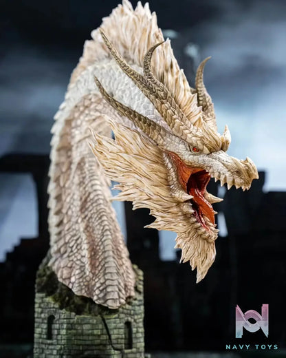 Dragon Frontier Studio – Monster Hunter White Fatalis Head Sculpture