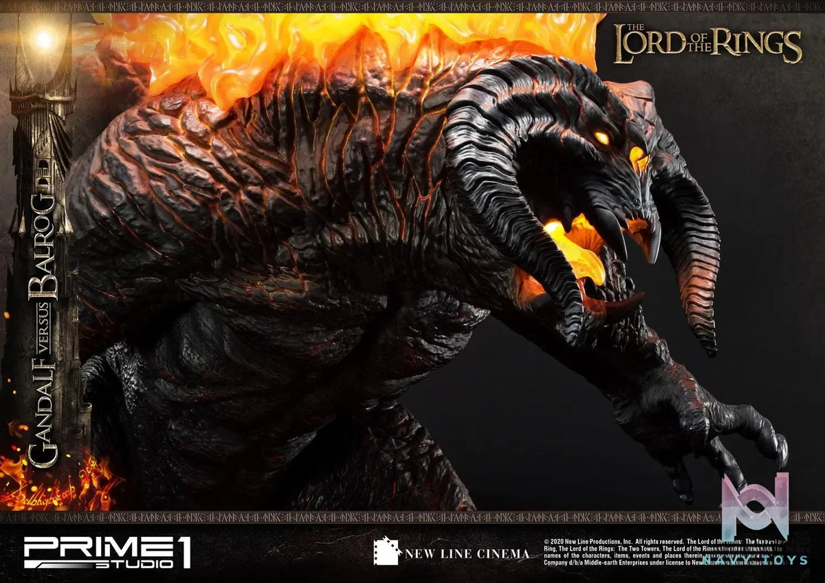 Prime 1 Studio – Premium Masterline The Lord of the Rings (Film) Gandalf Versus Balrog PMLOTR-02 PMLOTR-02EX (Licensed)