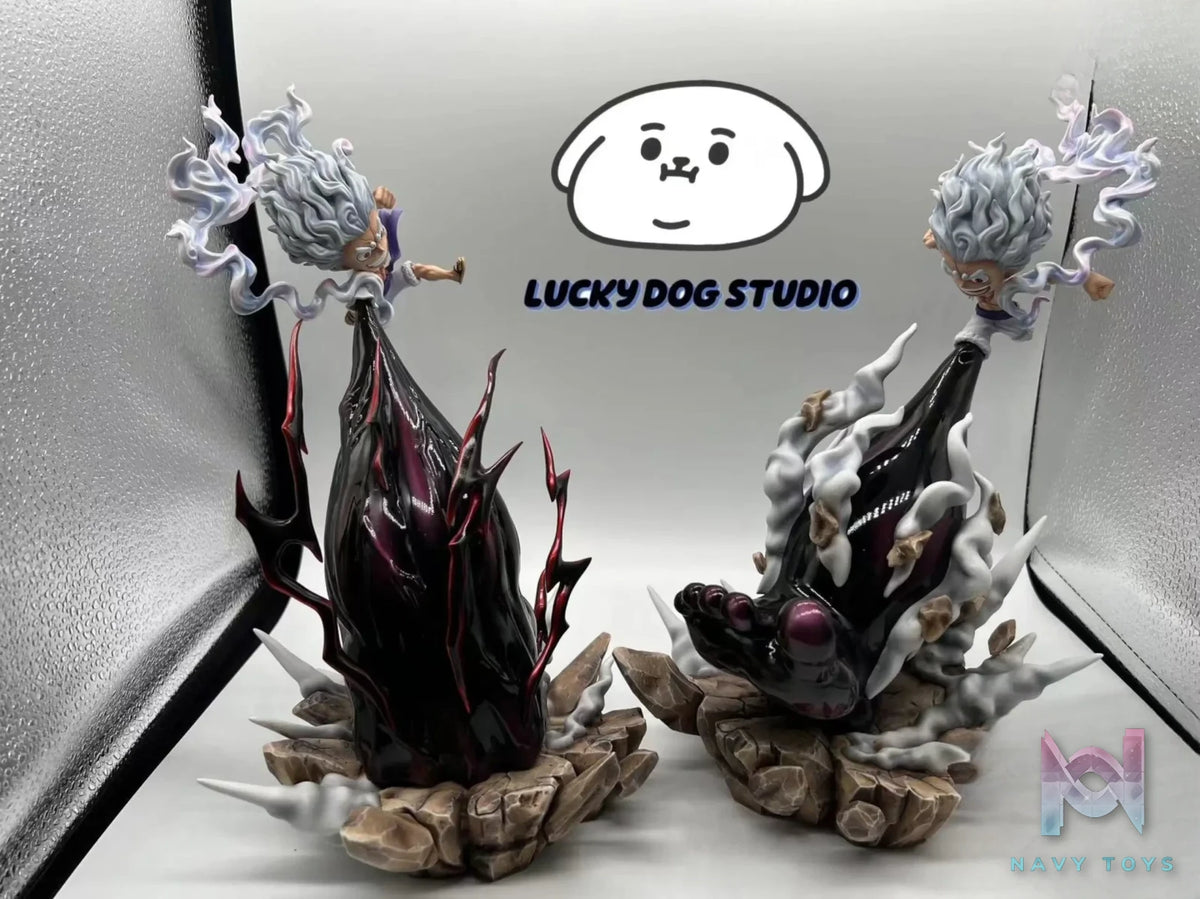 Lucky Dog Studio – One Piece Monkey D. Luffy (5 gears) ape gun + giant battle axe