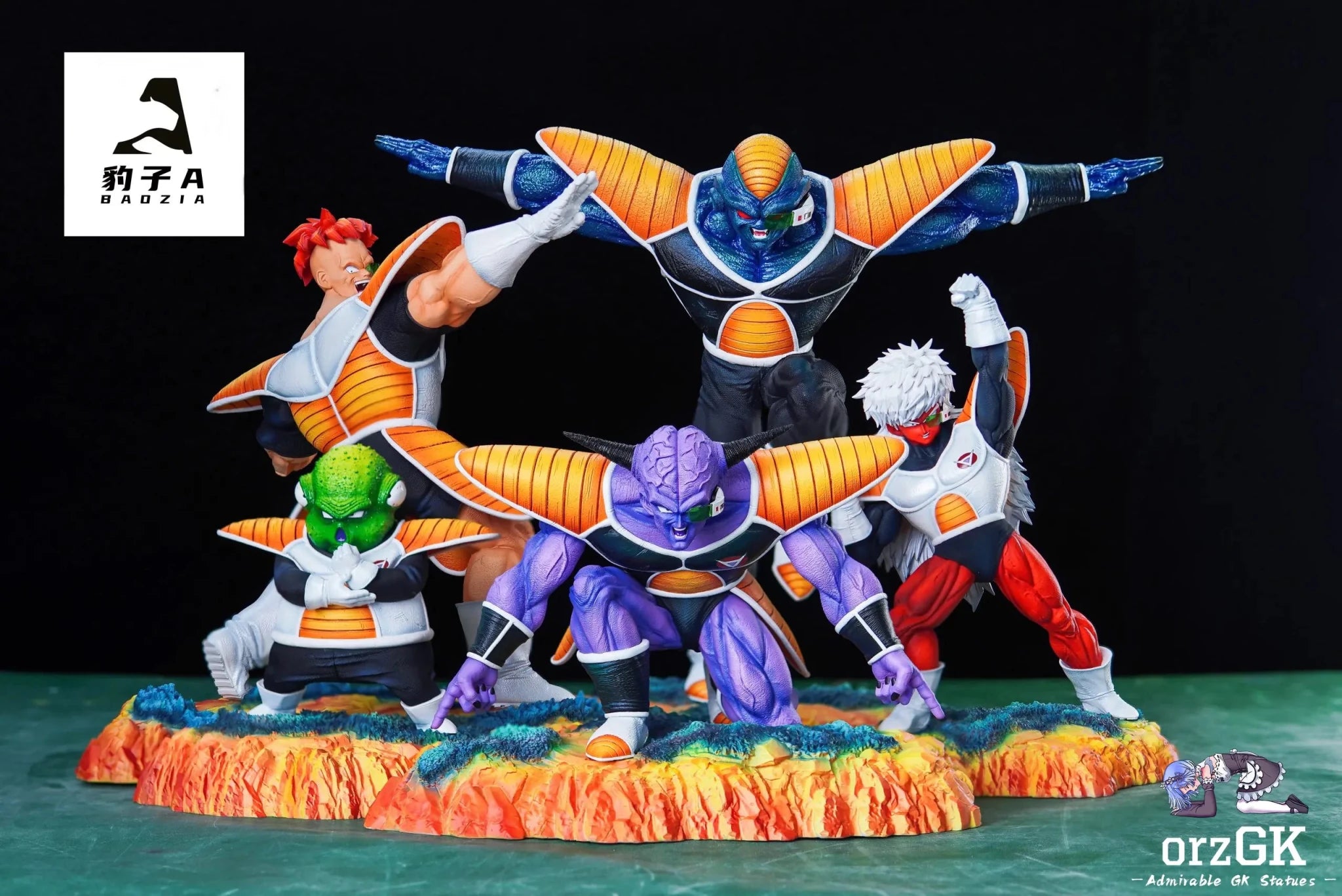 Bao Zi A Studio - Dragon Ball 03 Ginyu Force Ginyu & Recoome & Burter & Jeice & Guldo resin statue Navy Toys anime figure