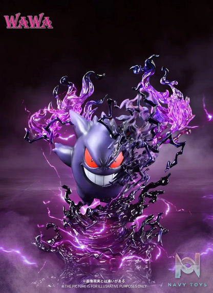 WAWA Studio - Pokemon Gengar resin statue Navy Toys anime figure