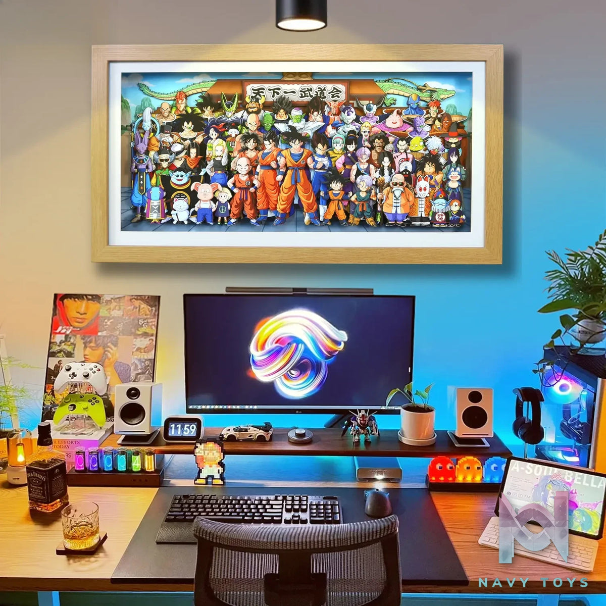 KALA HOME Studio – Dragon Ball Multiple Characters #02 3D Decorative Painting Dragon Ball