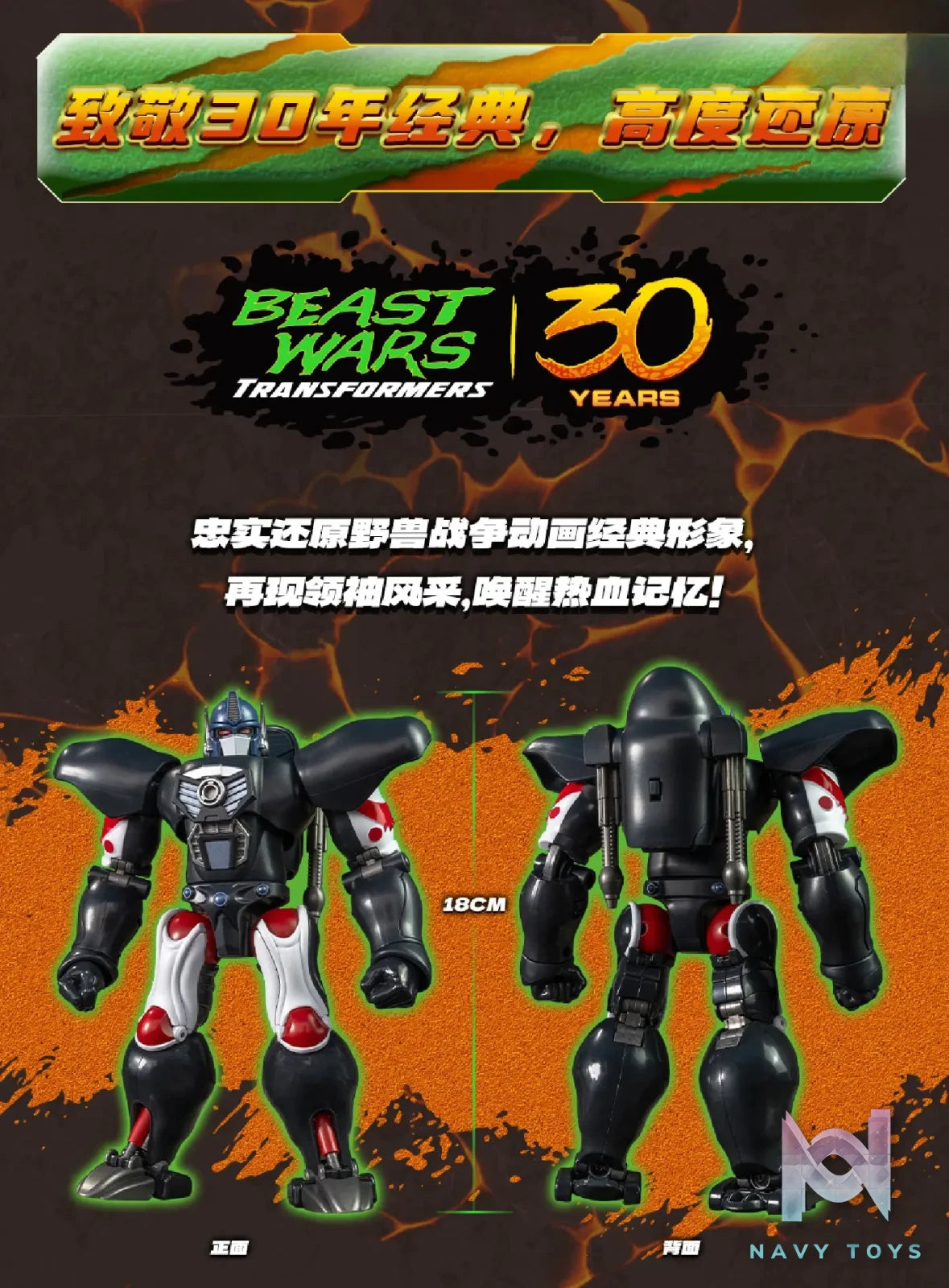 Yolopark – AMK Series Transformers: Beast Wars Dinobot X Optimus Primal (Licensed)