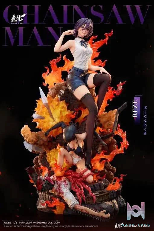Reze resin statue ZaoHua Studio anime figure