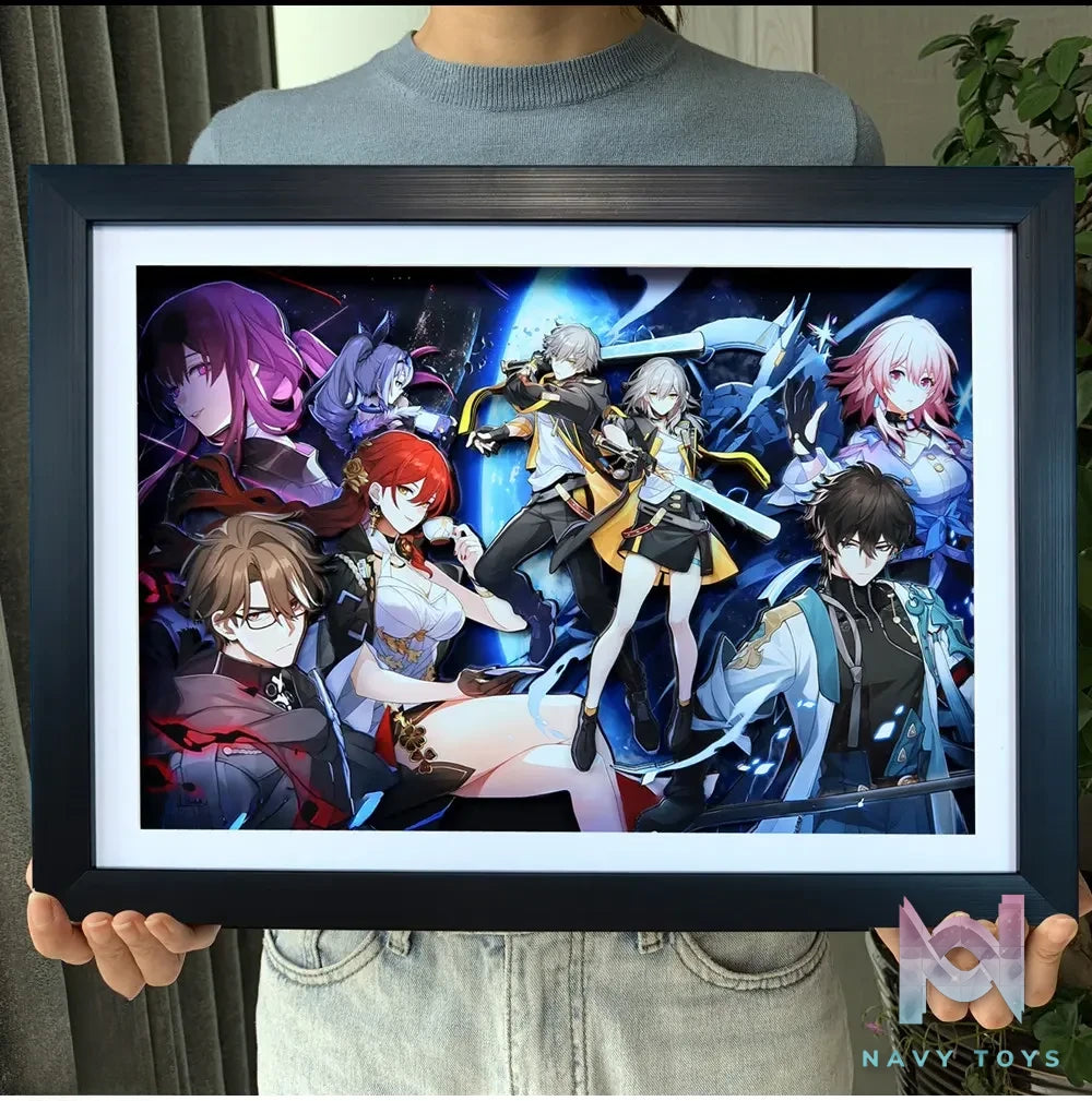 KALA HOME Studio – Honkai: Star Rail Multiple Characters 3D Decorative Painting Honkai: Star Rail