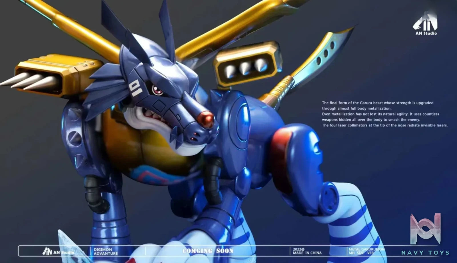 An Studio – Digital Monster Complement Series #1-Metal Garurumon